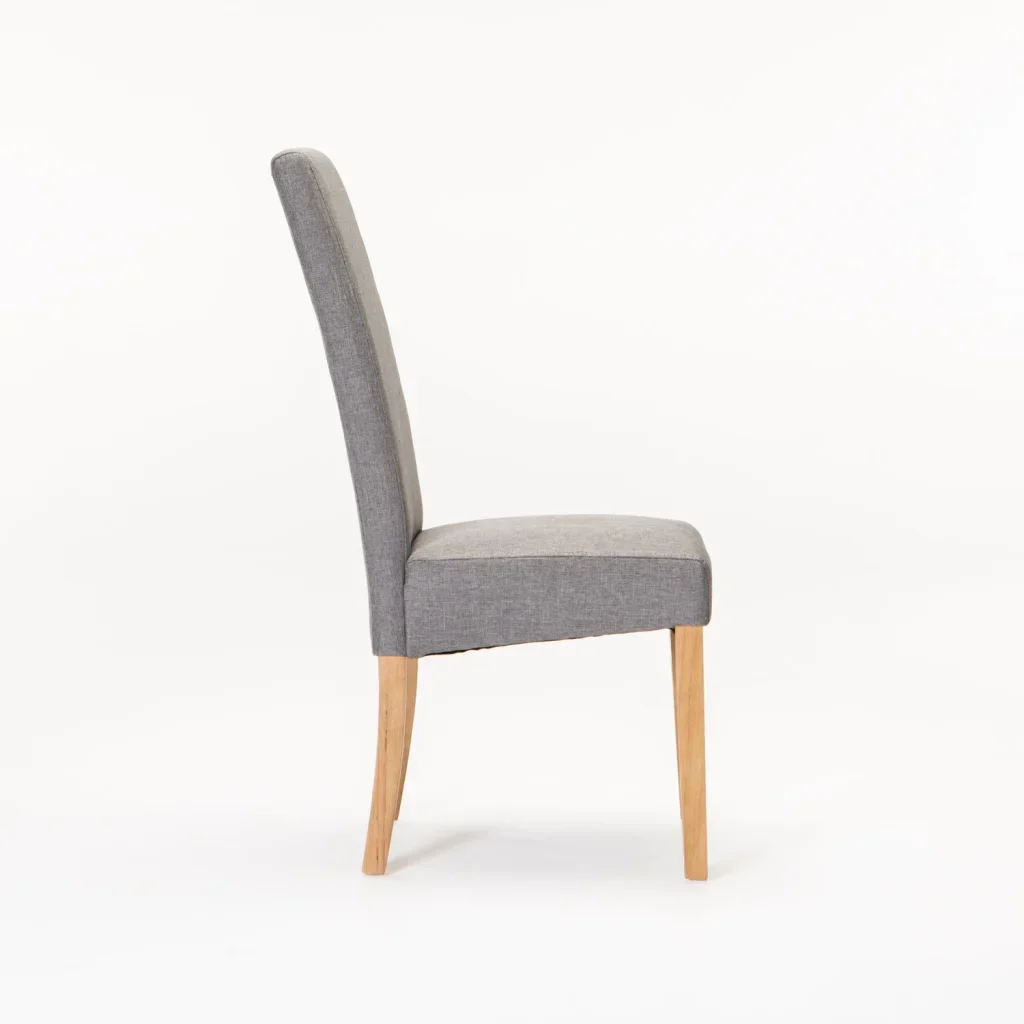 EARL DELUXE FABRIC DINING CHAIR - DARK GREY