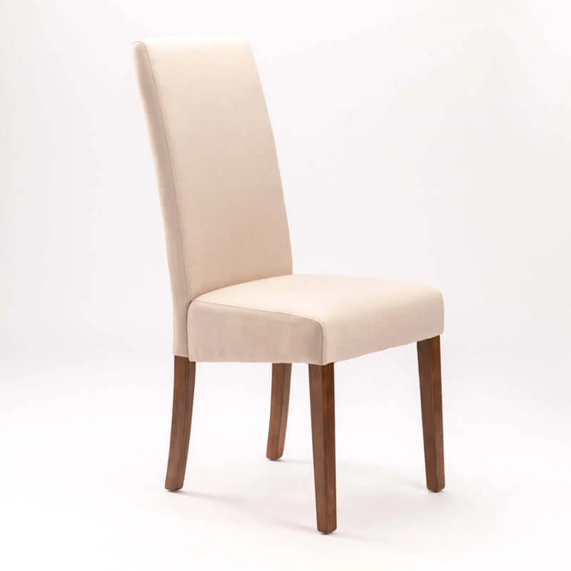 EARL DELUXE FABRIC DINING CHAIR - CREAM