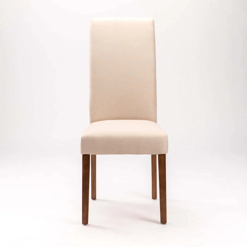 EARL DELUXE FABRIC DINING CHAIR - CREAM