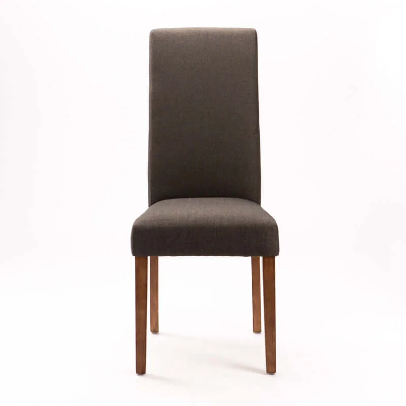 EARL DELUXE FABRIC DINING CHAIR - CHARCOAL
