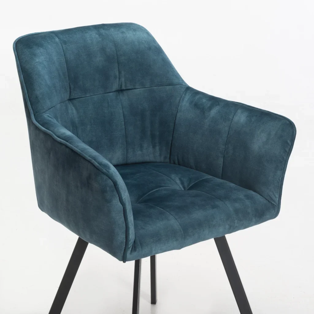 PIA DELUXE VELVET DINING CHAIR - TEAL