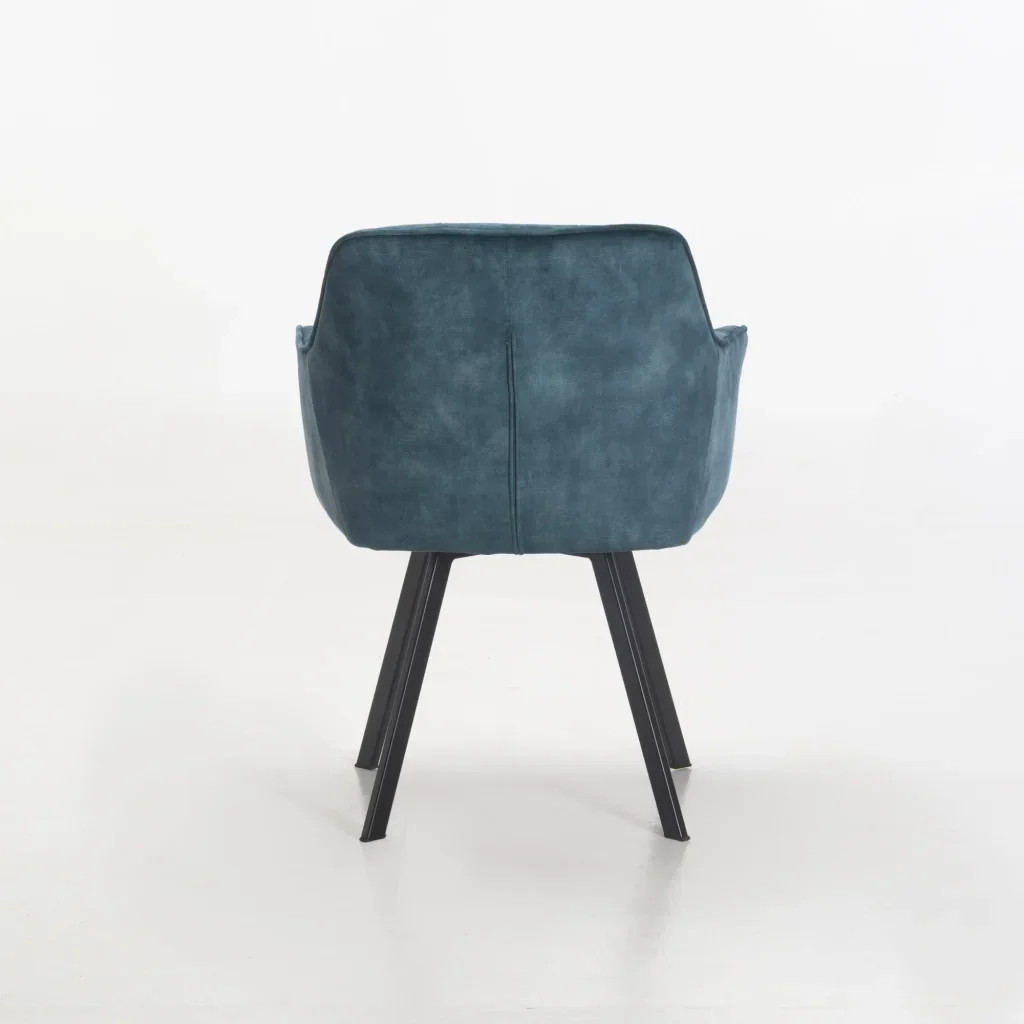 PIA DELUXE VELVET DINING CHAIR - TEAL