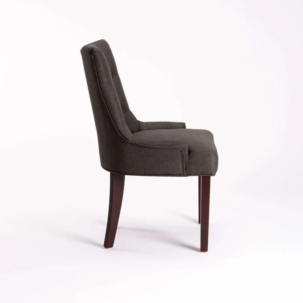DIDIER FABRIC DINING CHAIR - CHARCOAL