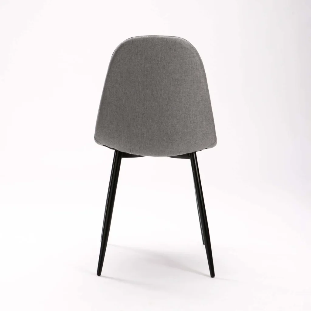 COVE FABRIC DINING CHAIR - GREY/ BLACK