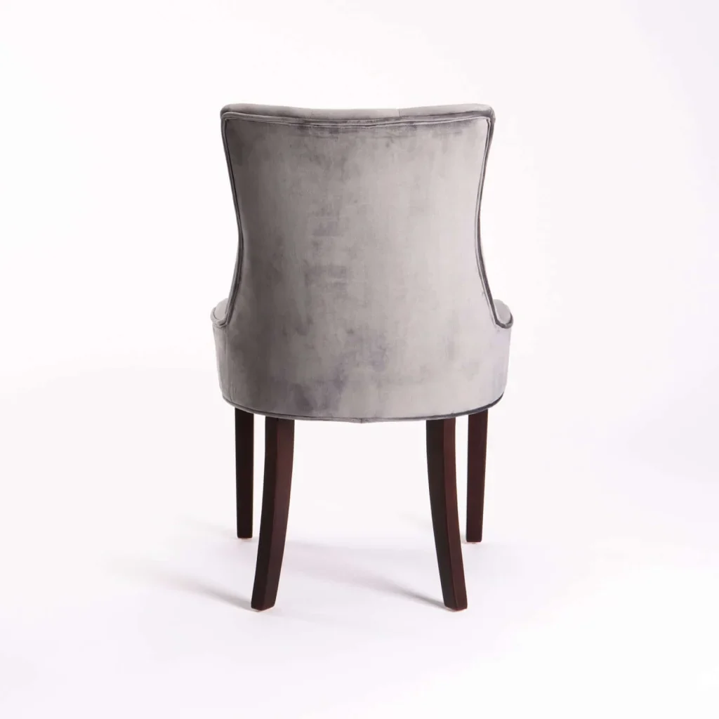 DIDIER VELVET DINING CHAIR - DARK GREY