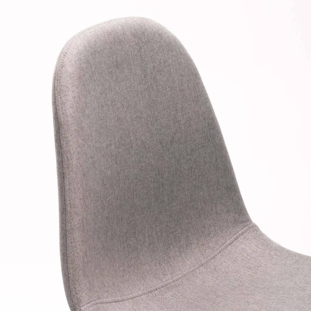 COVE FABRIC DINING CHAIR - GREY/ BLACK