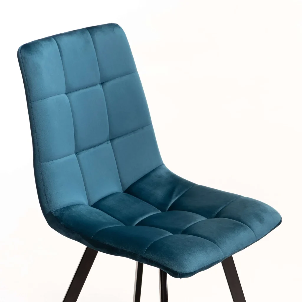 ADDISON VELVET DINING CHAIR - BLUE
