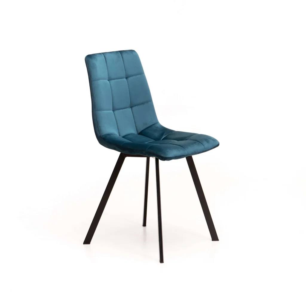 ADDISON VELVET DINING CHAIR - BLUE