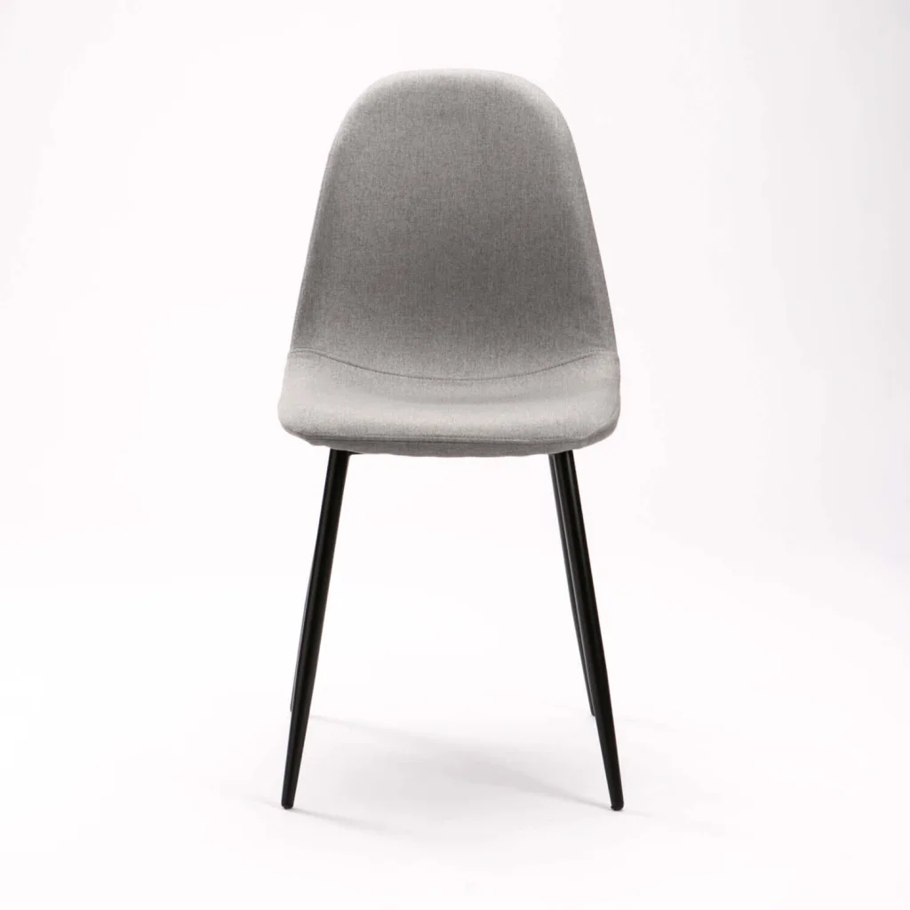 COVE FABRIC DINING CHAIR - GREY/ BLACK