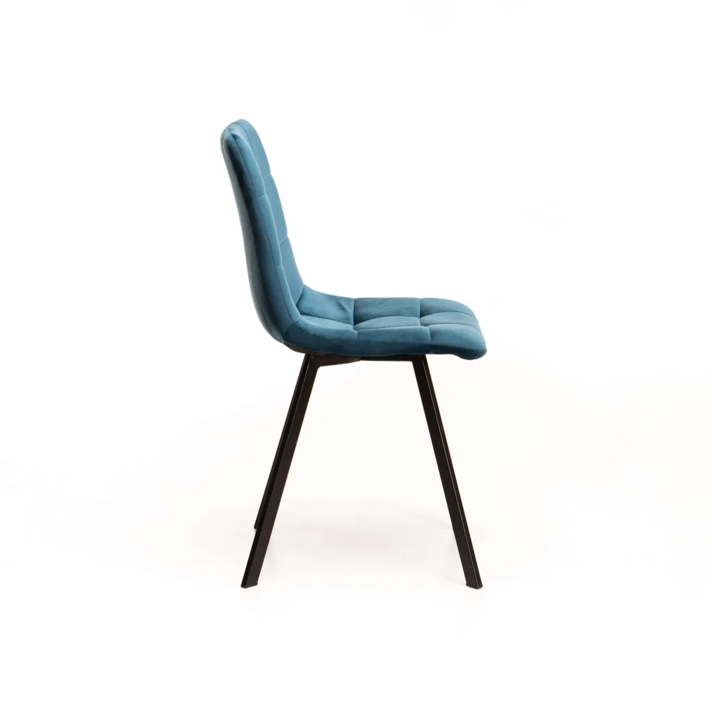 ADDISON VELVET DINING CHAIR - BLUE