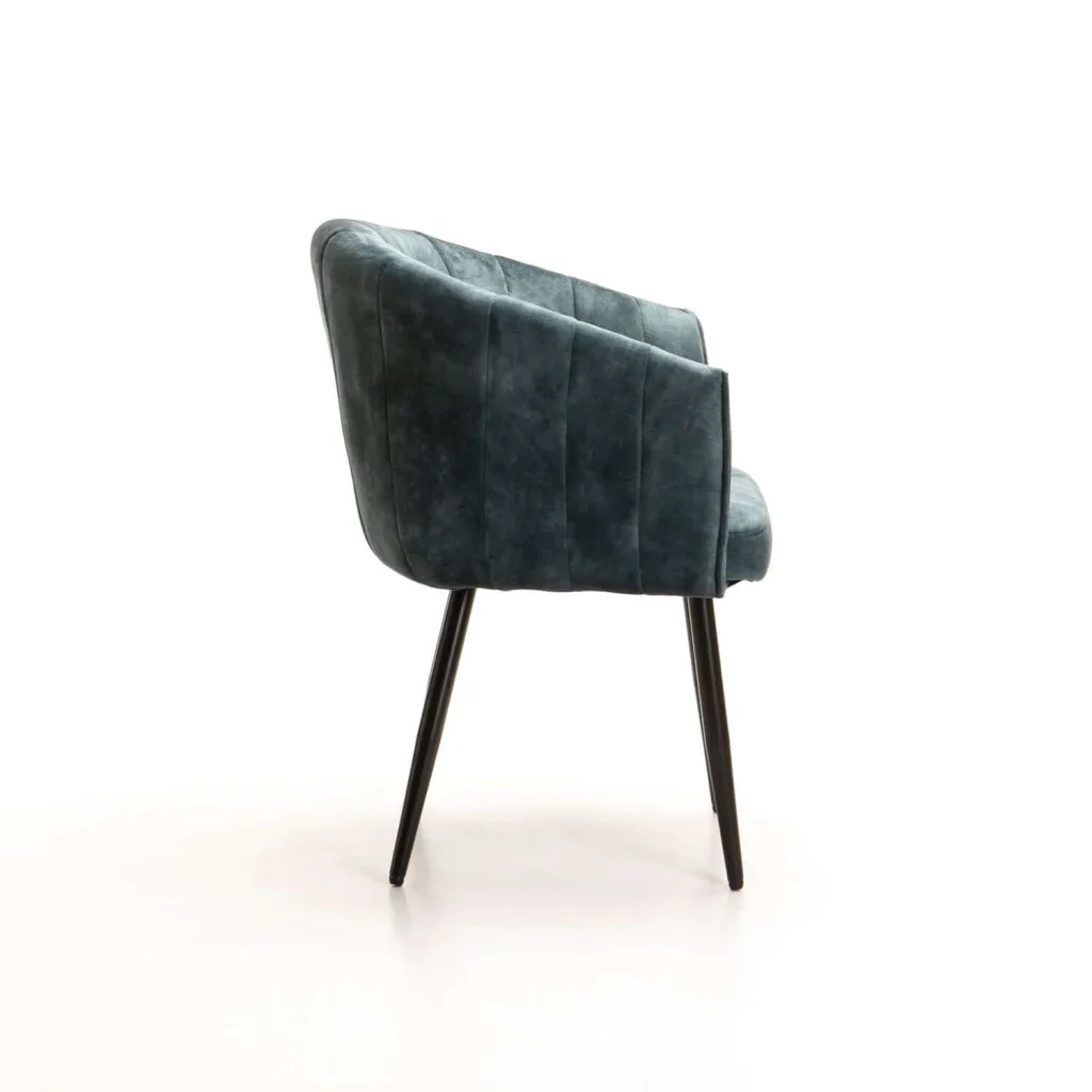 DANTE DELUXE VELVET DINING CHAIR - TEAL