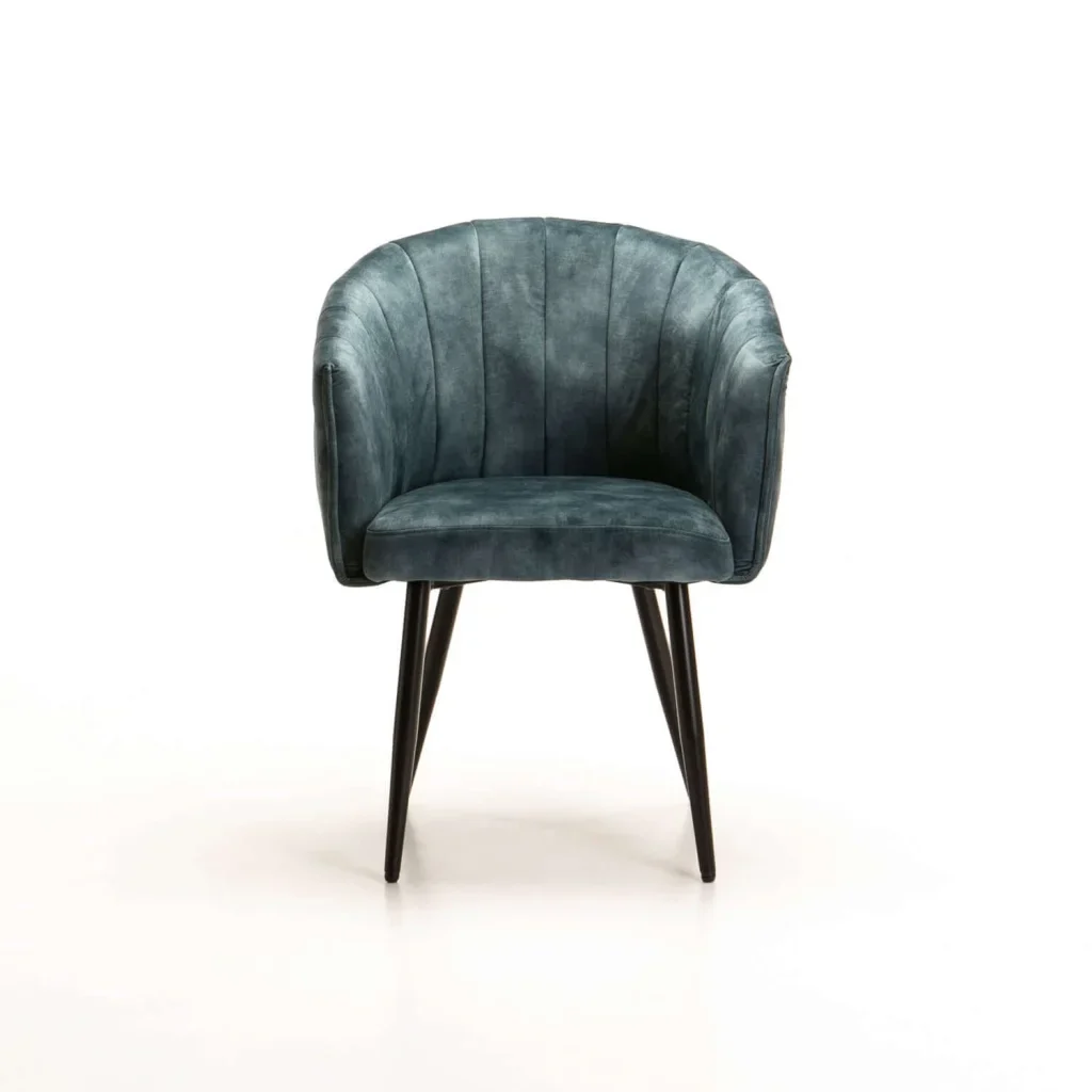 DANTE DELUXE VELVET DINING CHAIR - TEAL