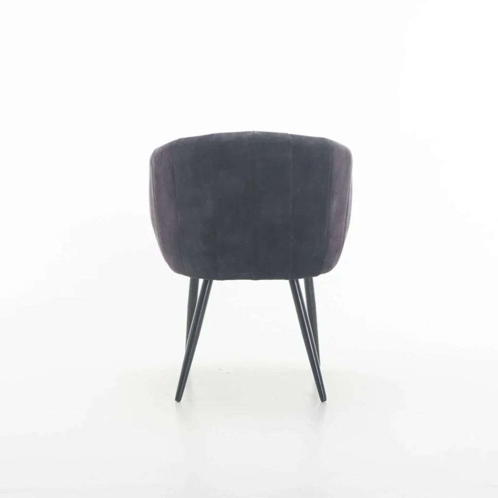 DANTE DELUXE VELVET DINING CHAIR - GREY