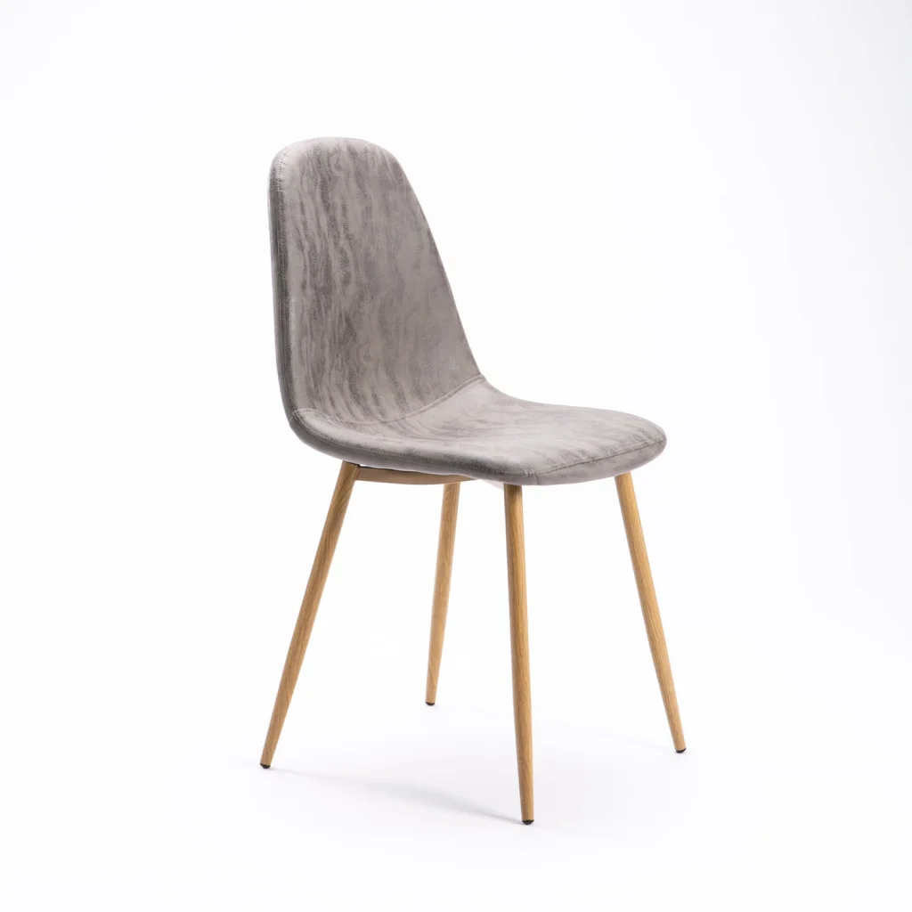 TAL FABRIC DINING CHAIR - GREY