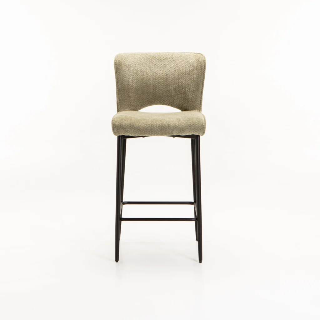 PAVIA FABRIC KITCHEN STOOL - MINT