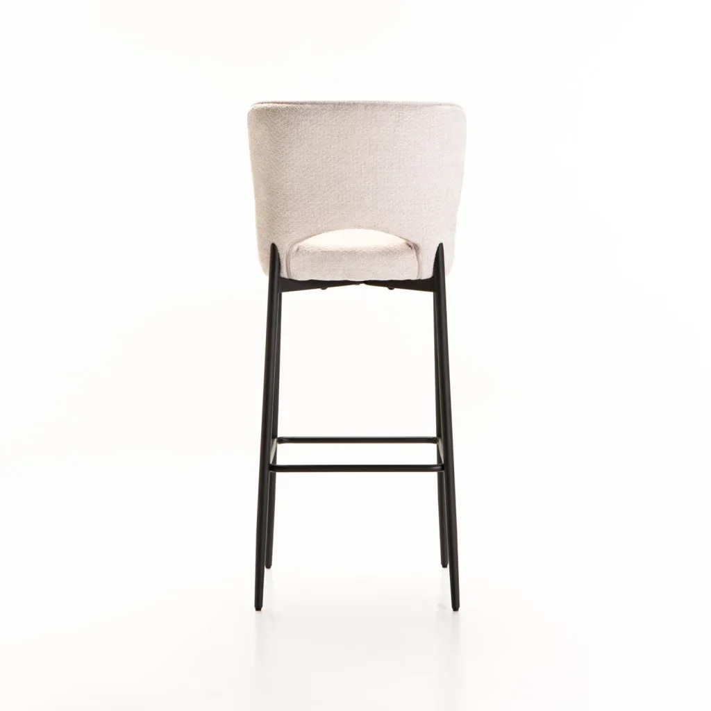 PAVIA FABRIC BARSTOOL - CREAM
