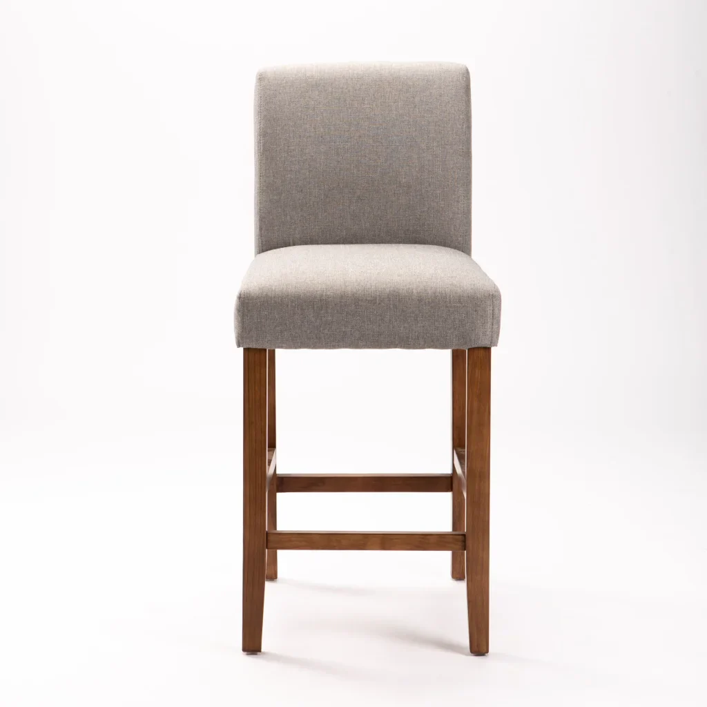 TOM FABRIC KITCHEN STOOL - DARK GREY