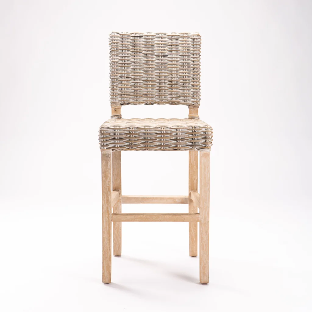 RITA WHITEWASH KITCHEN STOOL