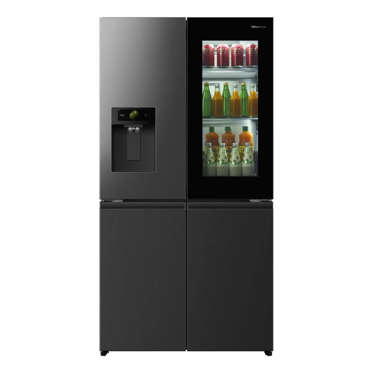 Hisense 601l 4 Door PureView Refrigerator With Dual Ice Maker - H820FSB-IMV
